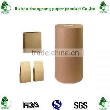 raw material of sack craft paper with pe coated