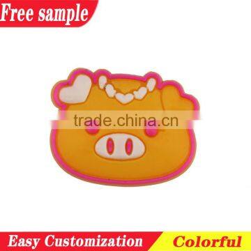 Shoes decorative pig design PVC ornaments