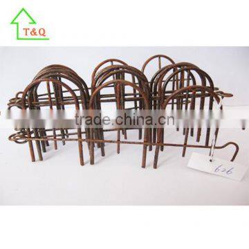 Dollhouse Miniature Fairy Garden Vintage Green Metal Fencing Accessories