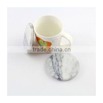 High quality natural stone marble bath decoration coasters