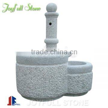 Outdoor Natural Stone Granite Trough Fountain