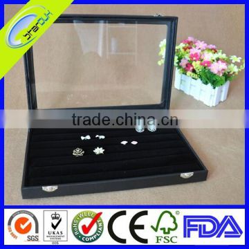 Black Color Wooden Jewelry Box Wholesale