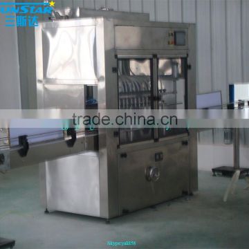 Automatic linear type small water oil sauce bottling equipment for olive cooking sunflower oil in bottle barrel or jar can