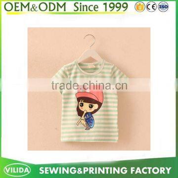 Fashion Girl Printed Summer Casual T Shirt With Pattern Soft Cotton Cute Kids Clothes For 3-12 Years photo-2