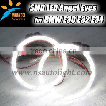 120mm*4 rings SMD led angel eyes for BMW E30 E32 E34 car led angel eyes lights 9-16V DC auto led headlights