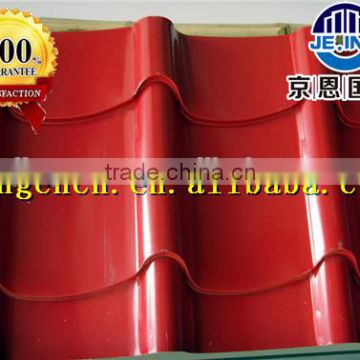 Coloured glaze corrugated roofing sheet