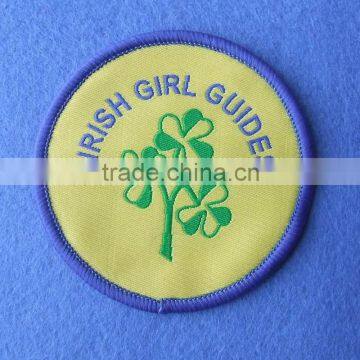 2015 hot sew on woven garment patches