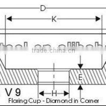 11V9-70 Degree Diamond Cup Grinding Wheel photo-2