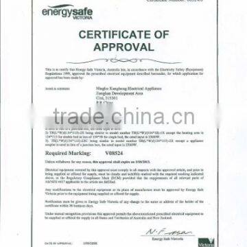 Energy Safe Victoria Certificate