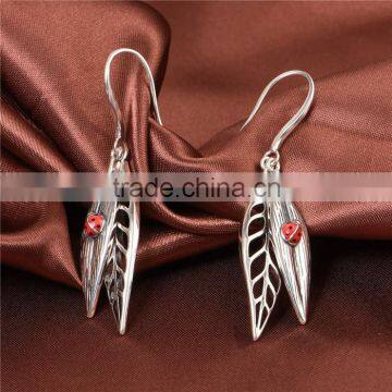 2015 Fashion Design Leaf Shape European Victoria Style Hanging Drop Earring photo-5