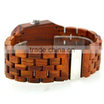 Fashion Wood Wrist Watch With Custom Logo Red Sandalwood photo-3
