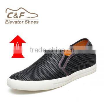 new 2016 black pattern casual leather shoes