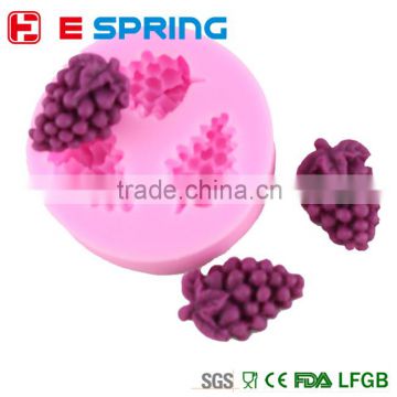 New Production Grapes Shaped Silicone Fondant Mould