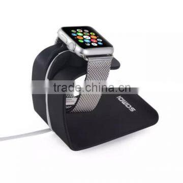 Newest Arrival 2 in 1 Creative Stand for Apple Watch Iphone Metal Aluminum Stand Holder Desktop Charging Stand