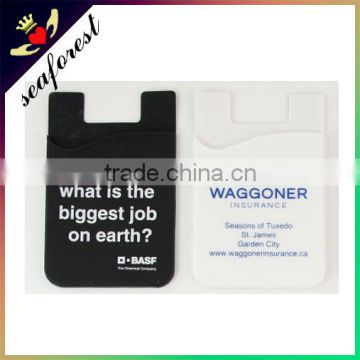 3m adhesive sticker silicone smart wallet,silicone card holder for cell phone