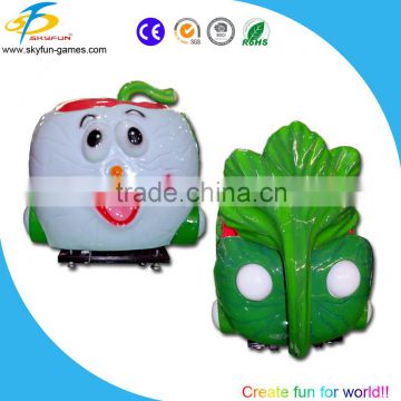 2015 new product interactive game kiddie ride fruit tribe