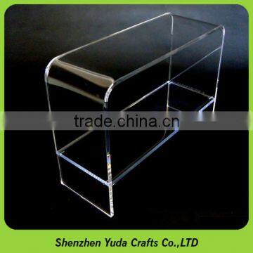 Living room Clear acrylic furniture A waterfall end table