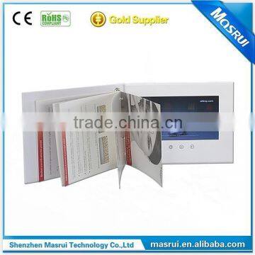 10.1 Inch LCD Screen Video Brochure Paper Cut Greeting Card