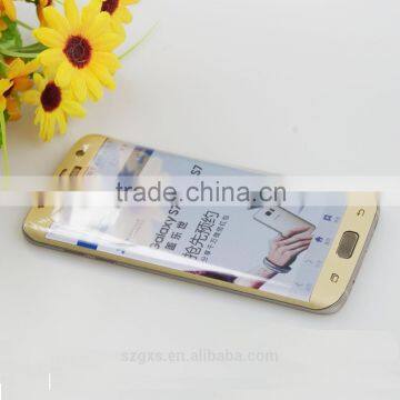 2016 Wholesale!9H Anti-shocked Full Cover for Sansung Galaxy S7 Edge 3D Curved Tempered Glass photo-2
