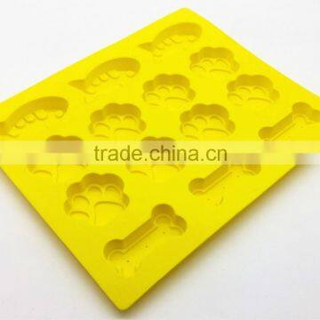 BPA Free FDA Food Grade Fish Pawprint Dog Bone Pastry Cake Silicon Baking Tray photo-5