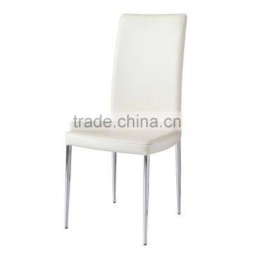Modern Stainless Steel High Back Dining Chair
