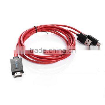 MHL Micro USB to HD MI 1080P HDTV Cable Adapter for Samsung Galaxy S5 Note3 New photo-2