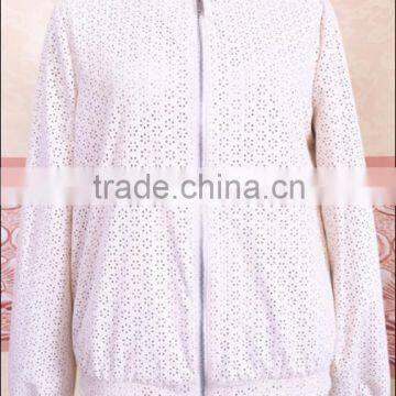 Hot Sale Fashion Women's Irregular Short Suede Jacket With Punched Hole