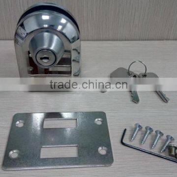 Good Quality Stainless Steel Door Lock With 3 Brass Keys for Glass Door photo-2