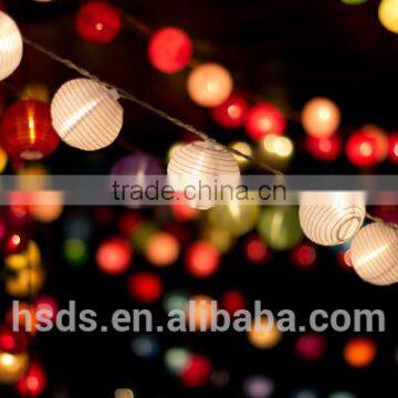 Fabric lantern LED string light 2014 holiday string light