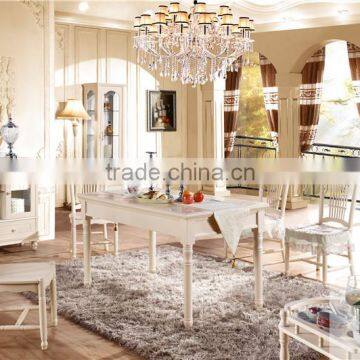 Korea style dining table designs HC-A# foshan shunde wooden dining table