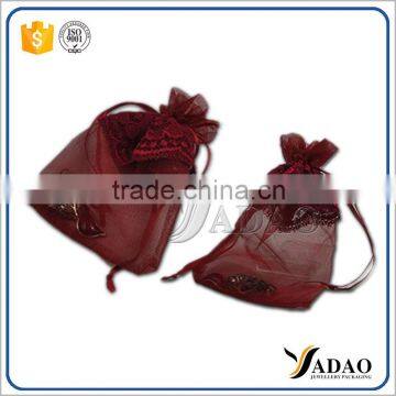 Customize quality jewelry packaging pouch Organza gift pouch for jewelry