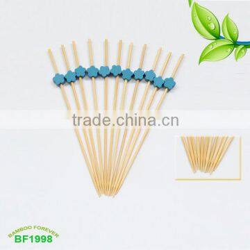 Flower bead bamboo picks Bead bamboo picks