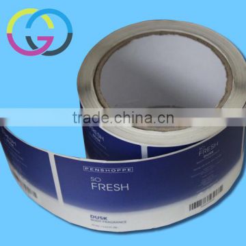 Guangzhou manufacture custom self-adhesive roll paper label stickers