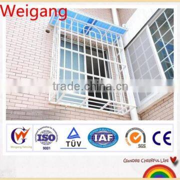 European style iron security window design