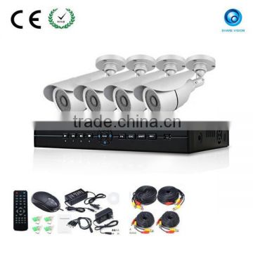 2015 hot h.264 4ch dvr combo cctv camera kit, 700 TVL Outdoor Security System