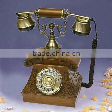 Wooden Decoration Antique Rotary phones