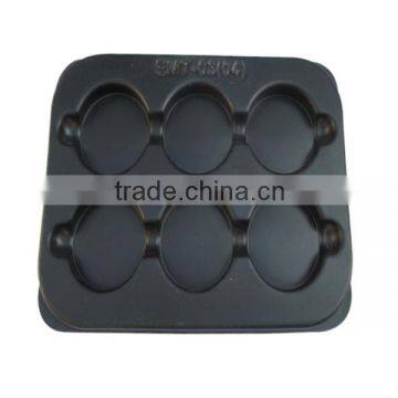 Vacuum formed thick plastic blister storage tray