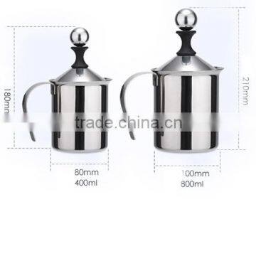 High Stainless Steel Milk Cup Milk Cup 400ml or 800ml and Coffee Cup photo-2