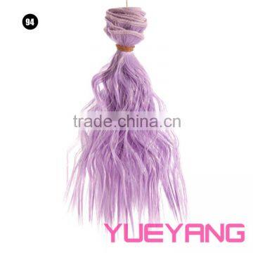 15cm Long Classic Wavy Hair Weft Extension for Doll Hair photo-6