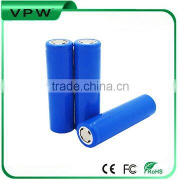 Customized high quality rechargeable li-ion 18650 3.7V 2600mAh lithium battery cell