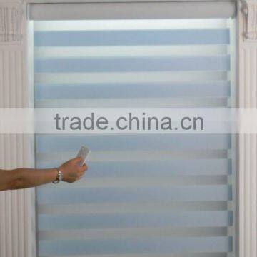 Double Layers Blue Rainbow Sheer Blinds