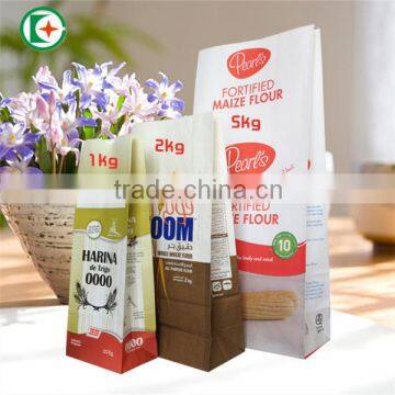 Machine paper bag for flour taking /wholesale flour paper bags