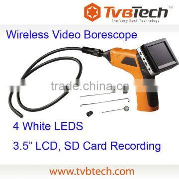 TVBTECH Video Borescope Endoscope Inspection Camera with 3.5" LCD 1.5M Night Vision