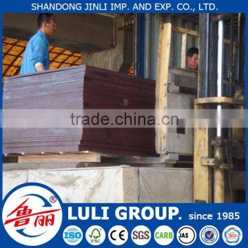 15mm 18mm shandong plywood shuttering boards with two times hot press