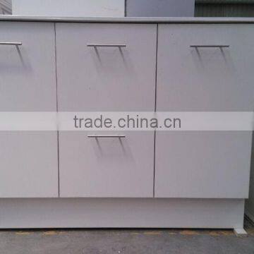 high glossy white melamine color bathroom vanity cabinets