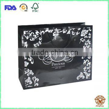 Fashinable Glossy paper bag , Factory driect sale shopping bag