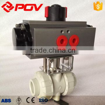 pph pneumatic ball valve union with air filer relief pressure valve