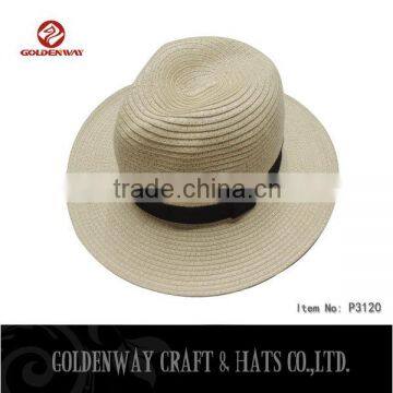 Paper straw panama hats with custom logo