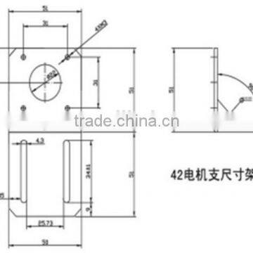 NEMA 17 Mounting L Bracket Mount Step Stepping Stepper Motor NEMA 17 Mounting L Bracket NEMA 17 for 3d Printer photo-2
