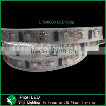 48leds DC5V waterproof digital lpd8806 addressable pixel led flex strip outdoor